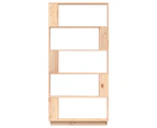 Book Cabinet/Room Divider 80x25x163.5 cm Solid Wood Pine