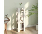 Book Cabinet/Room Divider White 41x35x125 cm Solid Wood Pine