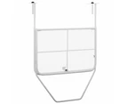 Balcony Table White 60x40 cm Steel