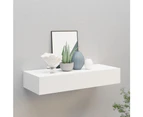 Wall-mounted Drawer Shelf White 60x23.5x10 cm MDF