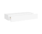 Wall-mounted Drawer Shelf White 60x23.5x10 cm MDF