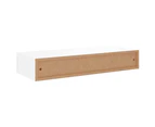 Wall-mounted Drawer Shelf White 60x23.5x10 cm MDF