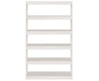 Book Cabinet/Room Divider White 100x30x167.5 cm Solid Pinewood