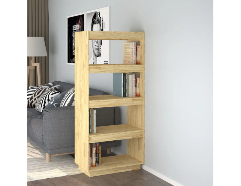 Book Cabinet/Room Divider 60x35x135 cm Solid Pinewood