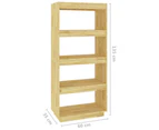 Book Cabinet/Room Divider 60x35x135 cm Solid Pinewood