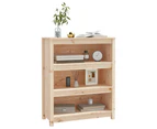 Book Cabinet 80x35x97 cm Solid Wood Pine