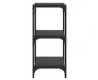 Book Cabinet Black 100x33x70.5 cm Engineered Wood and Steel