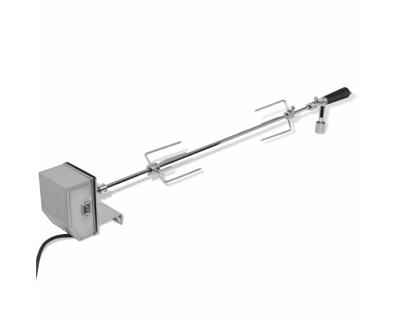 BBQ Rotisserie Spit with Professional Motor Steel 900 mm