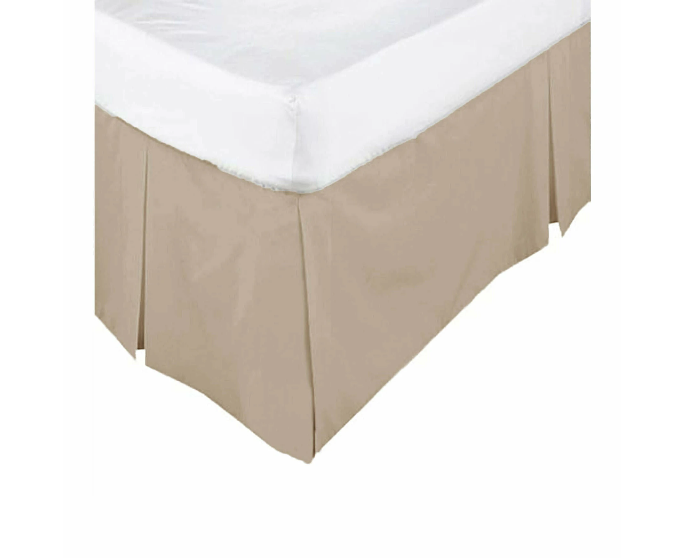 Kingdom Box Pleated Valance Linen - King