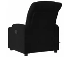 vidaXL Massage Recliner Chair Black Fabric