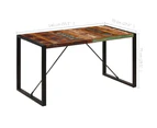 Dining Table 140x70x75 cm Solid Reclaimed Wood