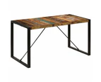 Dining Table 140x70x75 cm Solid Reclaimed Wood