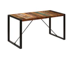 Dining Table 140x70x75 cm Solid Reclaimed Wood