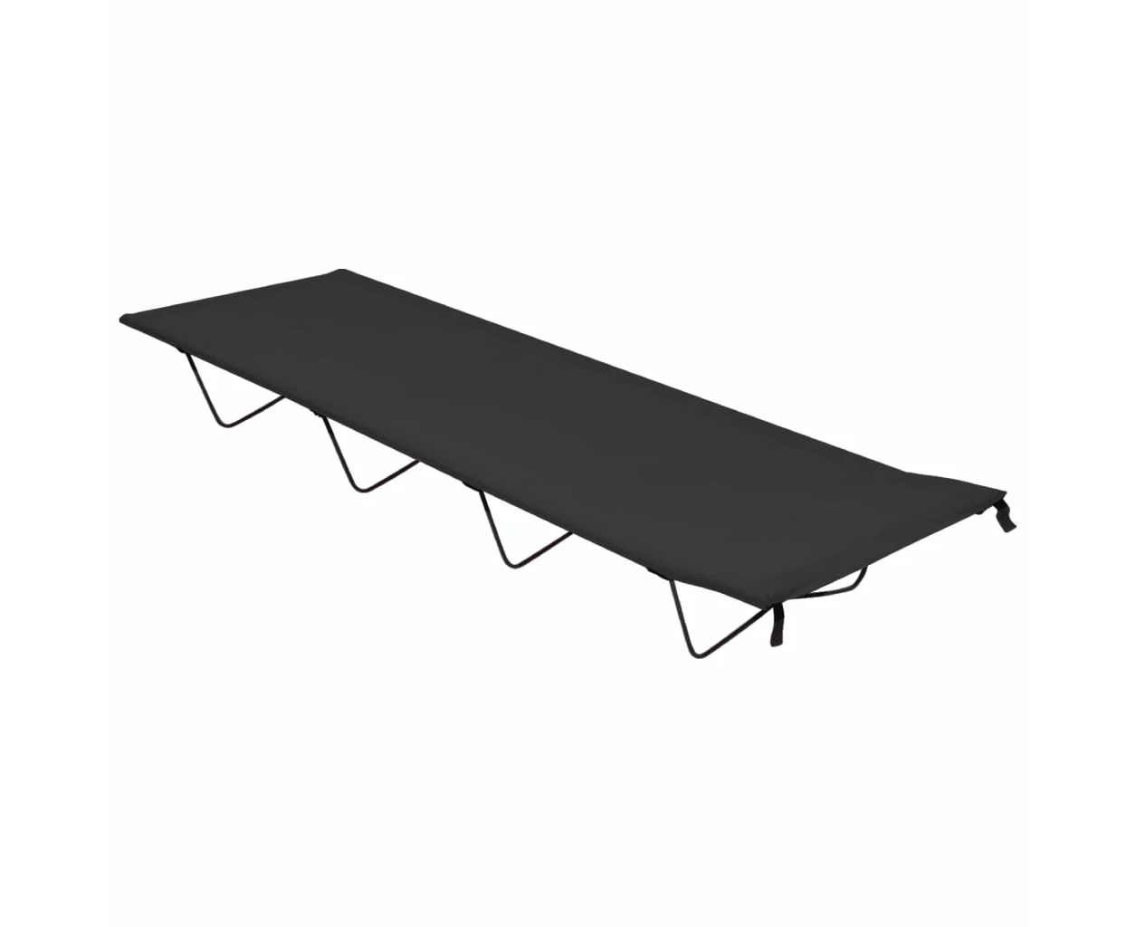 Camping Bed 180x60x19 cm Oxford Fabric and Steel Black