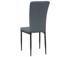 Dining Chairs 4 pcs Dark Grey Velvet