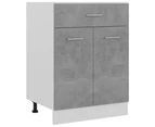 Drawer Bottom Cabinet Concrete Grey 60x46x81.5 cm Engineered Wood