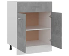 Drawer Bottom Cabinet Concrete Grey 60x46x81.5 cm Engineered Wood