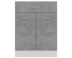 Drawer Bottom Cabinet Concrete Grey 60x46x81.5 cm Engineered Wood