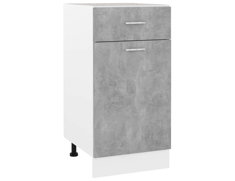 Drawer Bottom Cabinet Concrete Grey 40x46x81.5 cm Engineered Wood