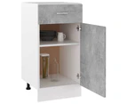 Drawer Bottom Cabinet Concrete Grey 40x46x81.5 cm Engineered Wood