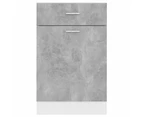 Drawer Bottom Cabinet Concrete Grey 50x46x81.5 cm Engineered Wood