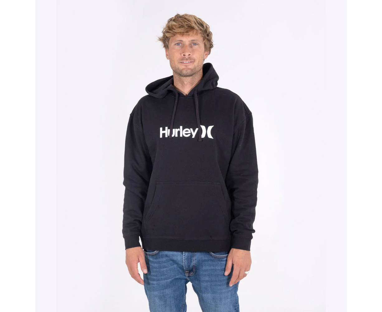 Hurley One And Only Solid Core Pullover Hoodie Mens in Black