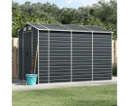 Garden Shed Anthracite 191x300x198 cm Galvanised Steel