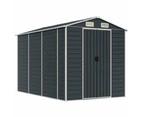 Garden Shed Anthracite 191x300x198 cm Galvanised Steel