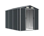 Garden Shed Anthracite 191x300x198 cm Galvanised Steel