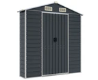 Garden Shed Anthracite 191x810x198 cm Galvanised Steel