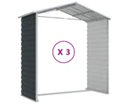 Garden Shed Anthracite 191x300x198 cm Galvanised Steel