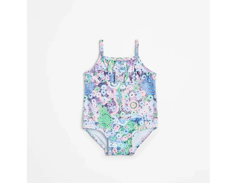 Family Matching Baby Swim Suit - Warlukurlangu Print