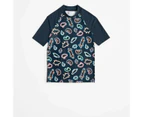 Family Matching Boys Youth Short Sleeve Swim Rash Vest - Warlukurlangu Print