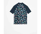 Family Matching Boys Youth Short Sleeve Swim Rash Vest - Warlukurlangu Print