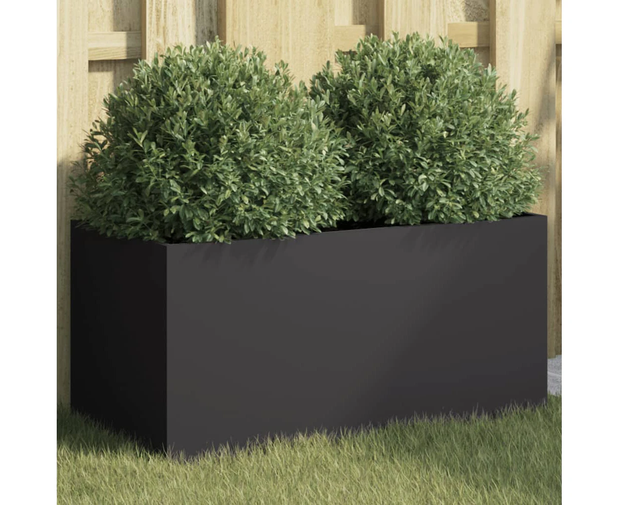 Planter Black 62x30x29 cm Steel