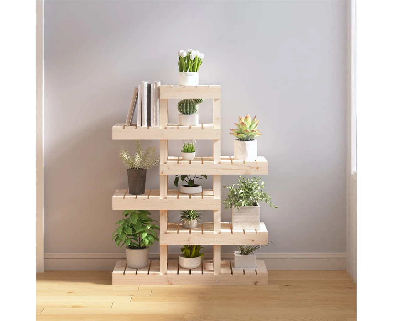 Plant Stand 85x25x109.5 cm Solid Wood Pine