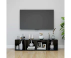 TV Cabinets 4 pcs High Gloss Black 37x35x37 cm Engineered Wood