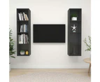 Wall-mounted TV Cabinets 2 pcs Grey Engineered Wood