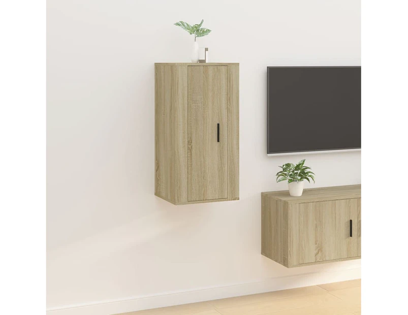 Wall Mounted TV Cabinet Sonoma Oak 40x34.5x80 cm