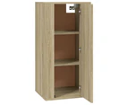 Wall Mounted TV Cabinet Sonoma Oak 40x34.5x80 cm