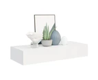 Wall-mounted Drawer Shelves 2 pcs White 60x23.5x10cm MDF