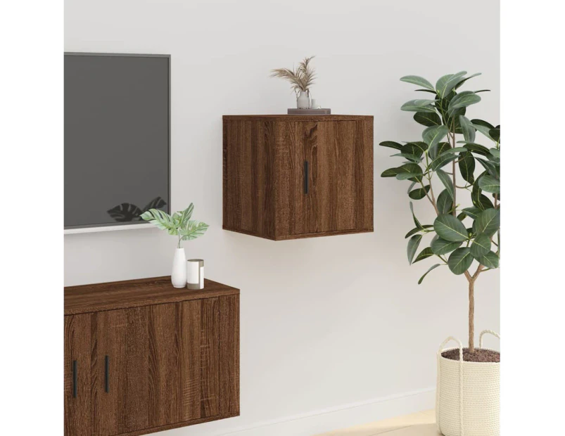 Wall Mounted TV Cabinet Brown Oak 40x34.5x40 cm