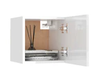 Wall Mounted TV Cabinets 4 pcs High Gloss White 30.5x30x30 cm