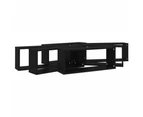 Wall Cube Shelves 6 pcs Black 60x15x23 cm Engineered Wood