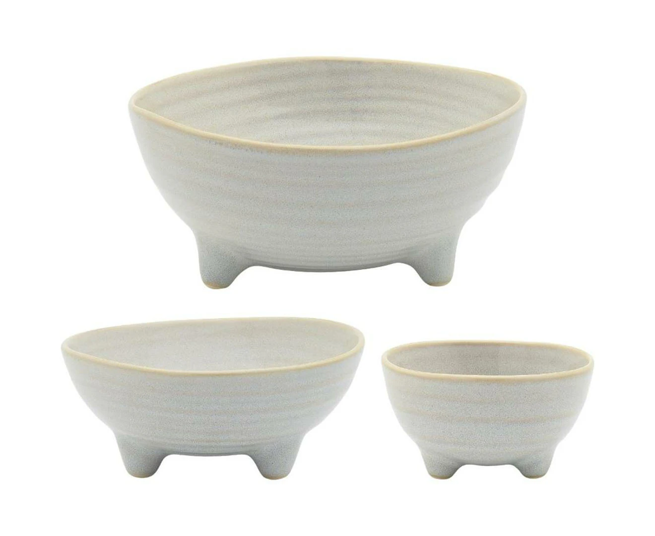 Set of 3 Ecology Ottawa Nesting Bowls - Oyster