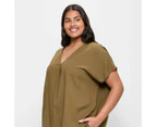 Target Plus Size Soft Sleeve V-Neck Top