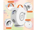 Bubble Machine Automatic Rotating 90°/360° Portable Electric Bubble Machine USB-White