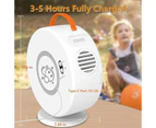 Bubble Machine Automatic Rotating 90°/360° Portable Electric Bubble Machine USB-White