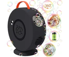 Bubble Machine Automatic Rotating 90°/360° Portable Electric Bubble Machine USB-White