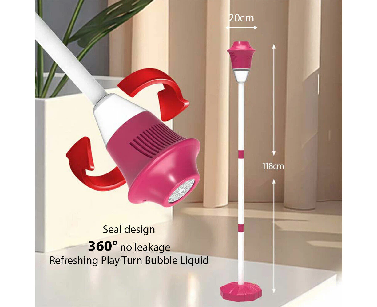 Bubble Machine with Vertical Bubble Maker for Birthday-Red